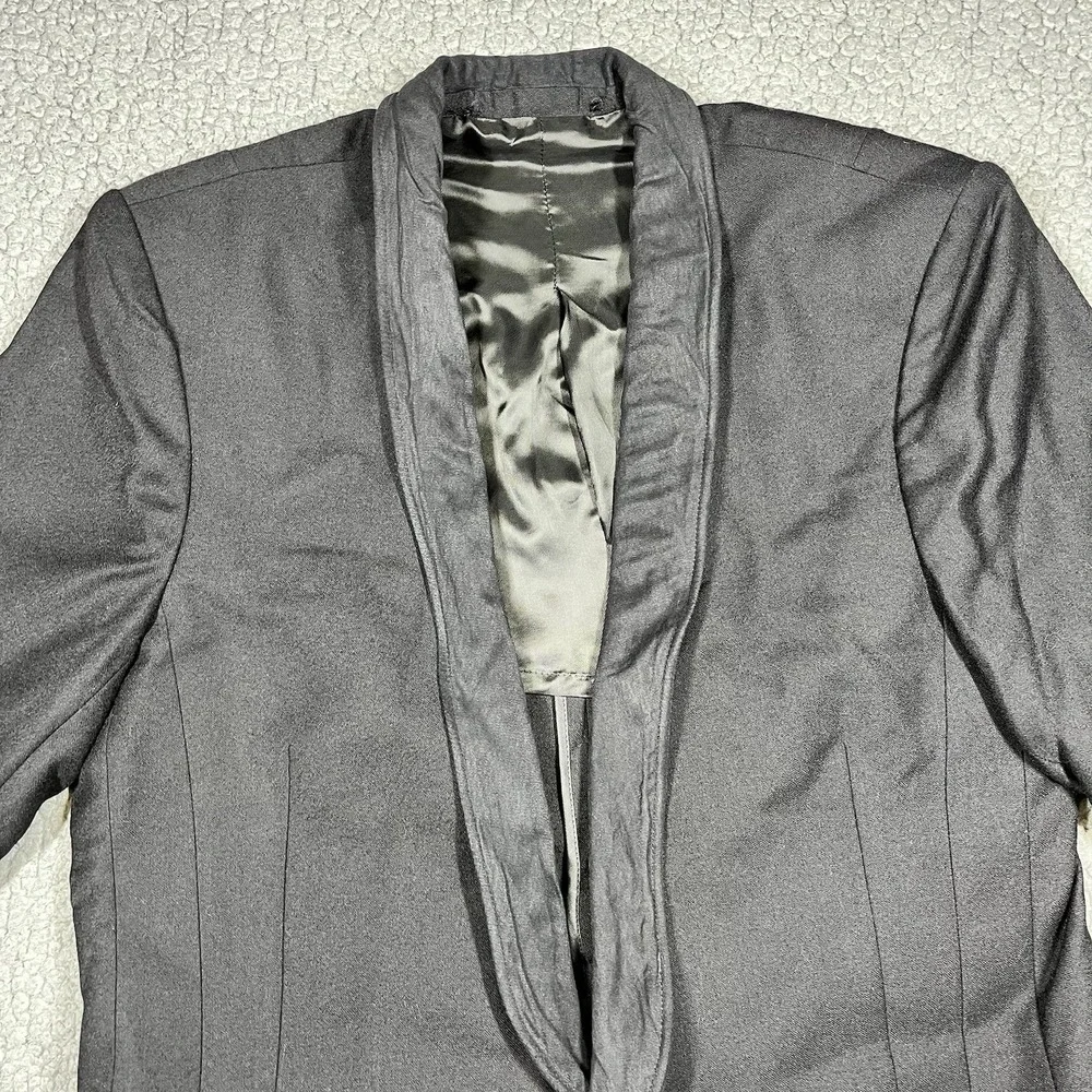 All Saints‎ Spitalfields Belgrave Tuxedo Jacket Mens 38 Black Wool Shawl MJE594